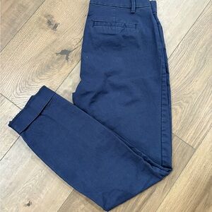 GAP Signature Skinny Ankle Khaki Navy Pants